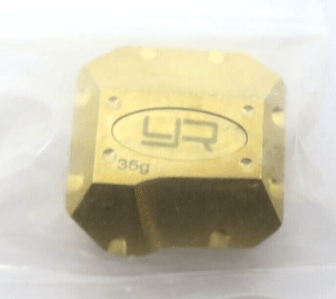 Yeah Racing Brass Diff Cover for Axial SCX10 II 35g AXSC-006 - WISE GUYS HOBBIES LLC