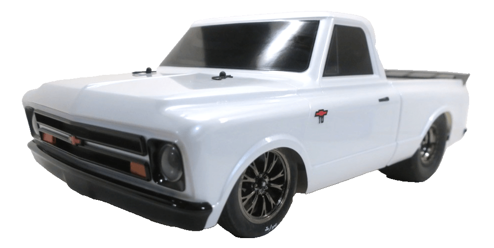 Traxxas Drag Slash HD 1967 Chevrolet C10 1/10 2WD RTR No Prep Truck White - WISE GUYS HOBBIES LLC