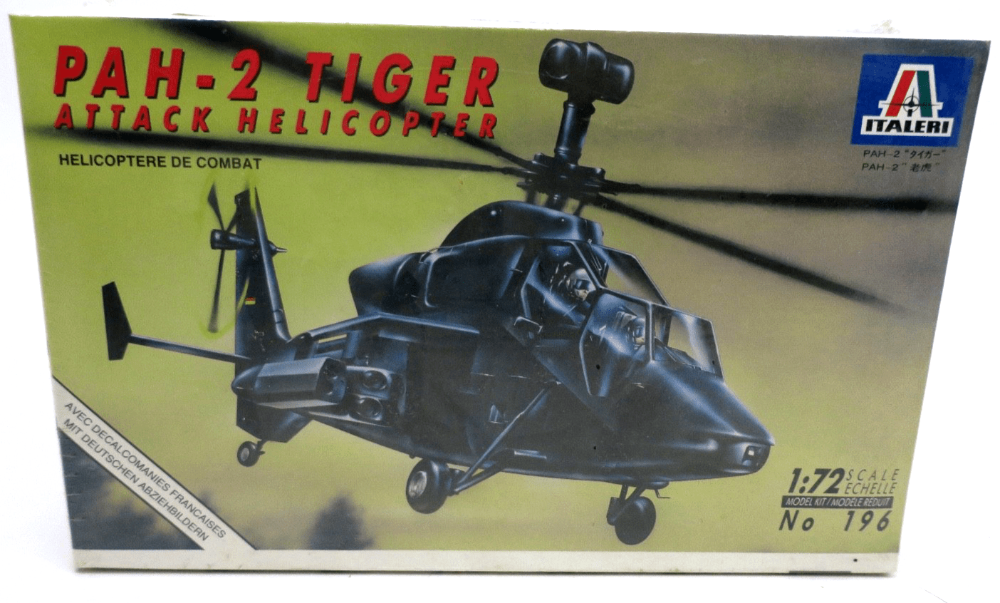 Italeri 1/72 PAH-2 Tiger Attack Helicopter Model Kit 196 - WISE GUYS HOBBIES LLC