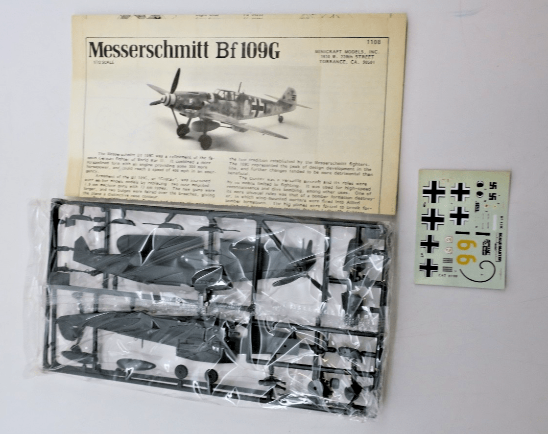 Hasegawa 1/72 Messerschmitt Bf - 109G Gustave Model Kit - WISE GUYS HOBBIES LLC