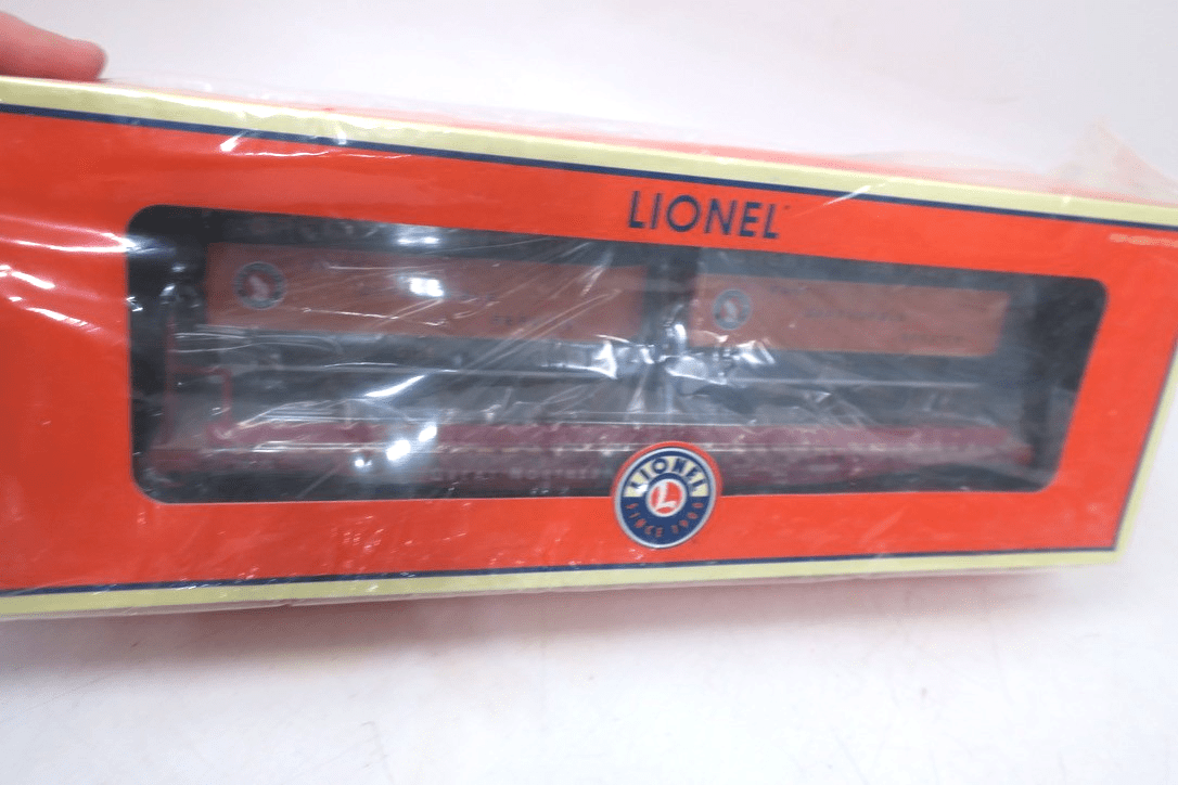 Lionel 6 - 17583 O Gauge Great Northern 60207 PS - 4 Flat Car w/ Piggy Back Trailers - WISE GUYS HOBBIES LLC