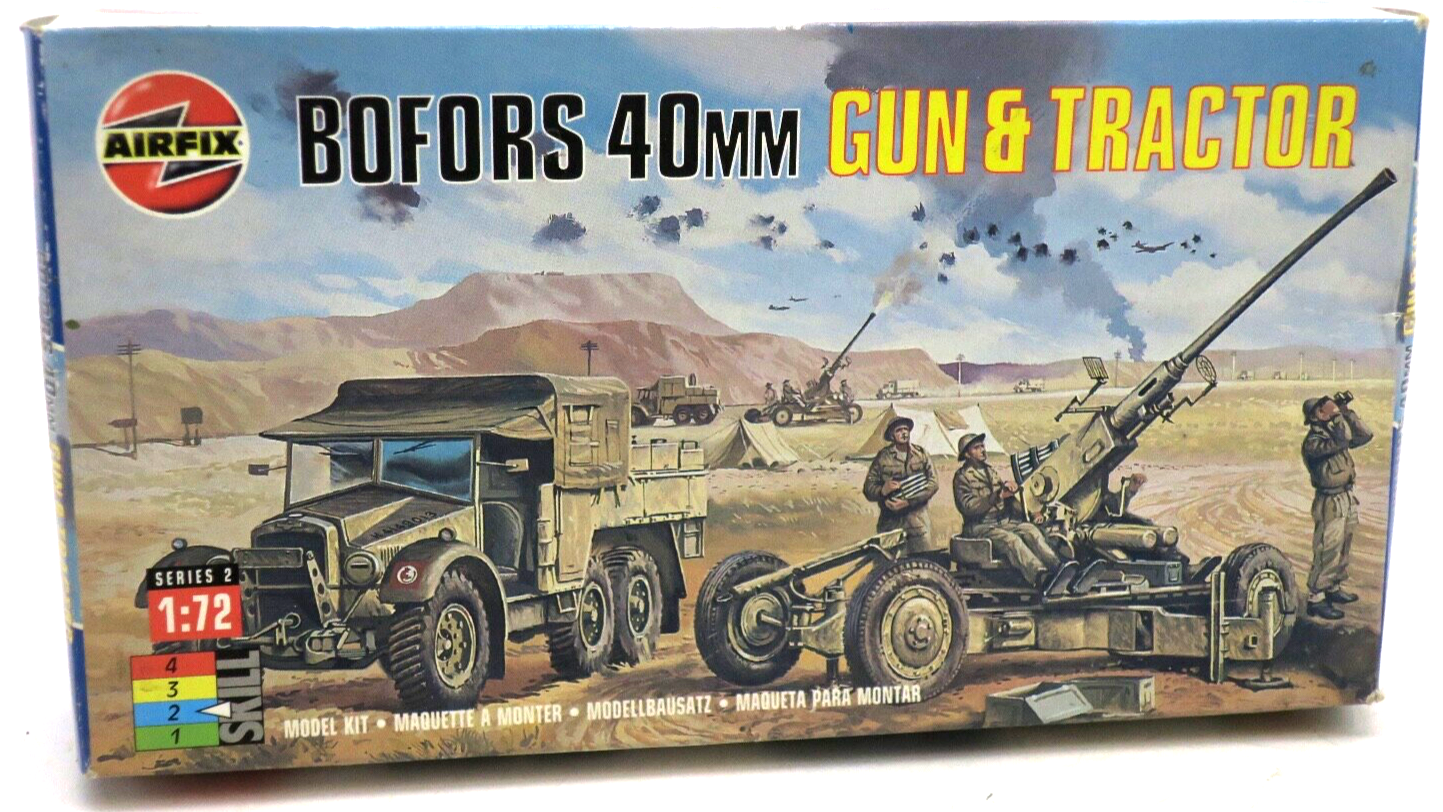 Airfix 1/72 Bofors 40mm Gun & Tractor Model Kit - WISE GUYS HOBBIES LLC