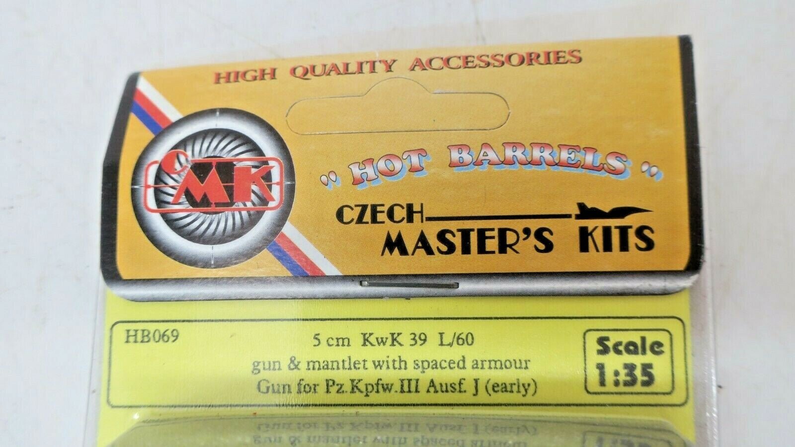 CMK 1/35 5CM KWK 39 L/60 GUN &AMP; MANTLET WITH SPACED ARMOUR (PZ.III J EARLY) - WISE GUYS HOBBIES LLC
