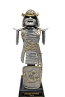 Franklin Mint Japanese Samurai Armor Through The Ages 24k Gold Pewter Warrior 8" - WISE GUYS HOBBIES LLC