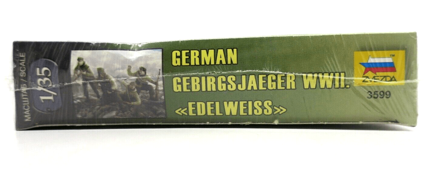 Zvezda 1/35 German Gebirgsjaeger WWII "Edelweiss" Figures Variant Model Kit 3599 - WISE GUYS HOBBIES LLC