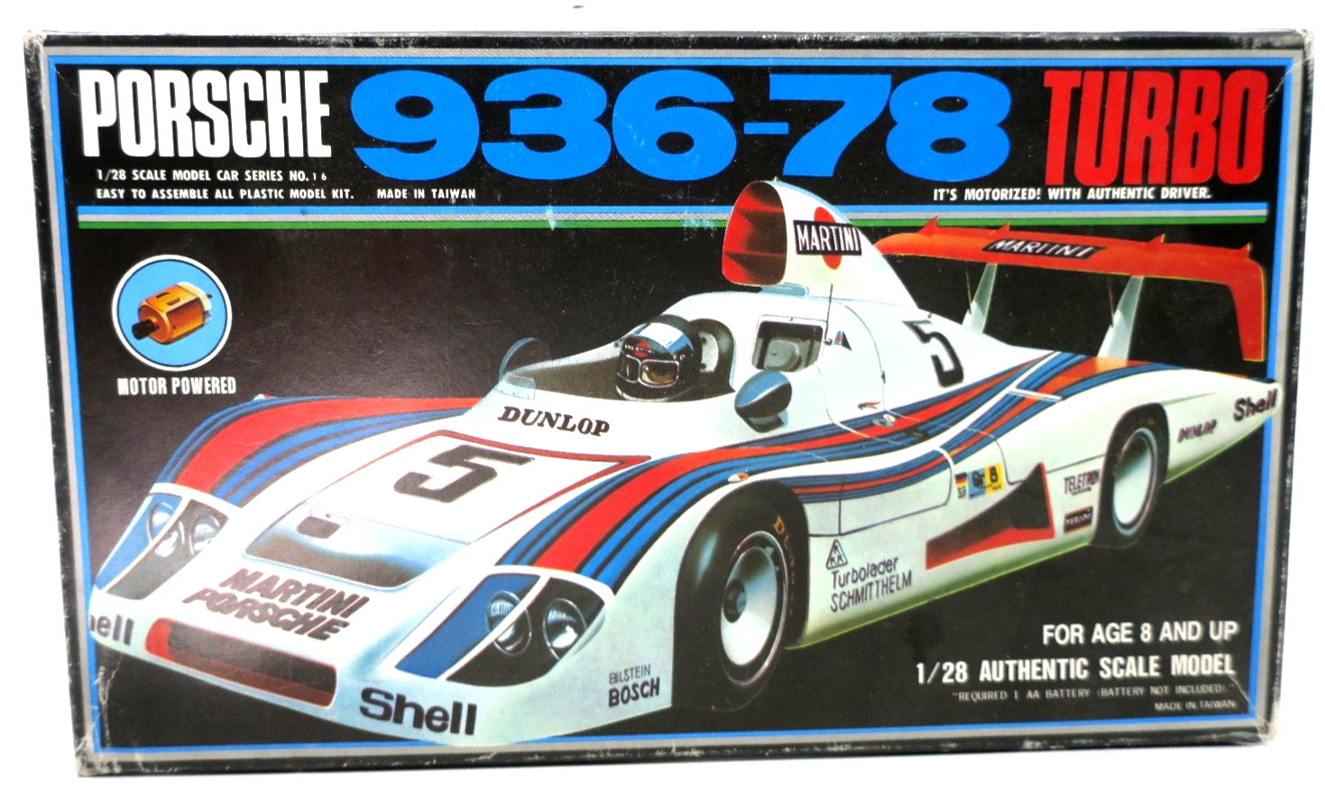 Bluetank 1/28 Motorized Porsche 936-78 Turbo Model Kit 16 - WISE GUYS HOBBIES LLC