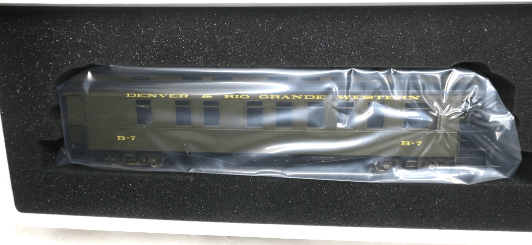 Sn3 PBL Brass Business car B-7 D&RGW Factory Painted w/ Interior & Lighting - WISE GUYS HOBBIES LLC