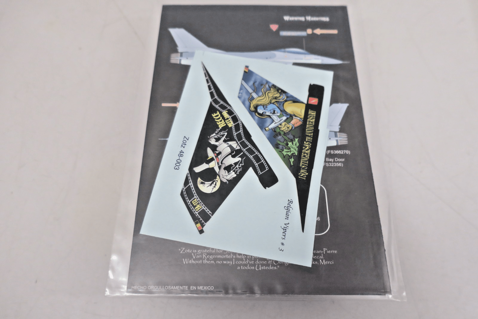 Zotz 1/72 F - 16A MLU Belgian AF Vipers 3 Recce Meet 2003 72003 - WISE GUYS HOBBIES LLC