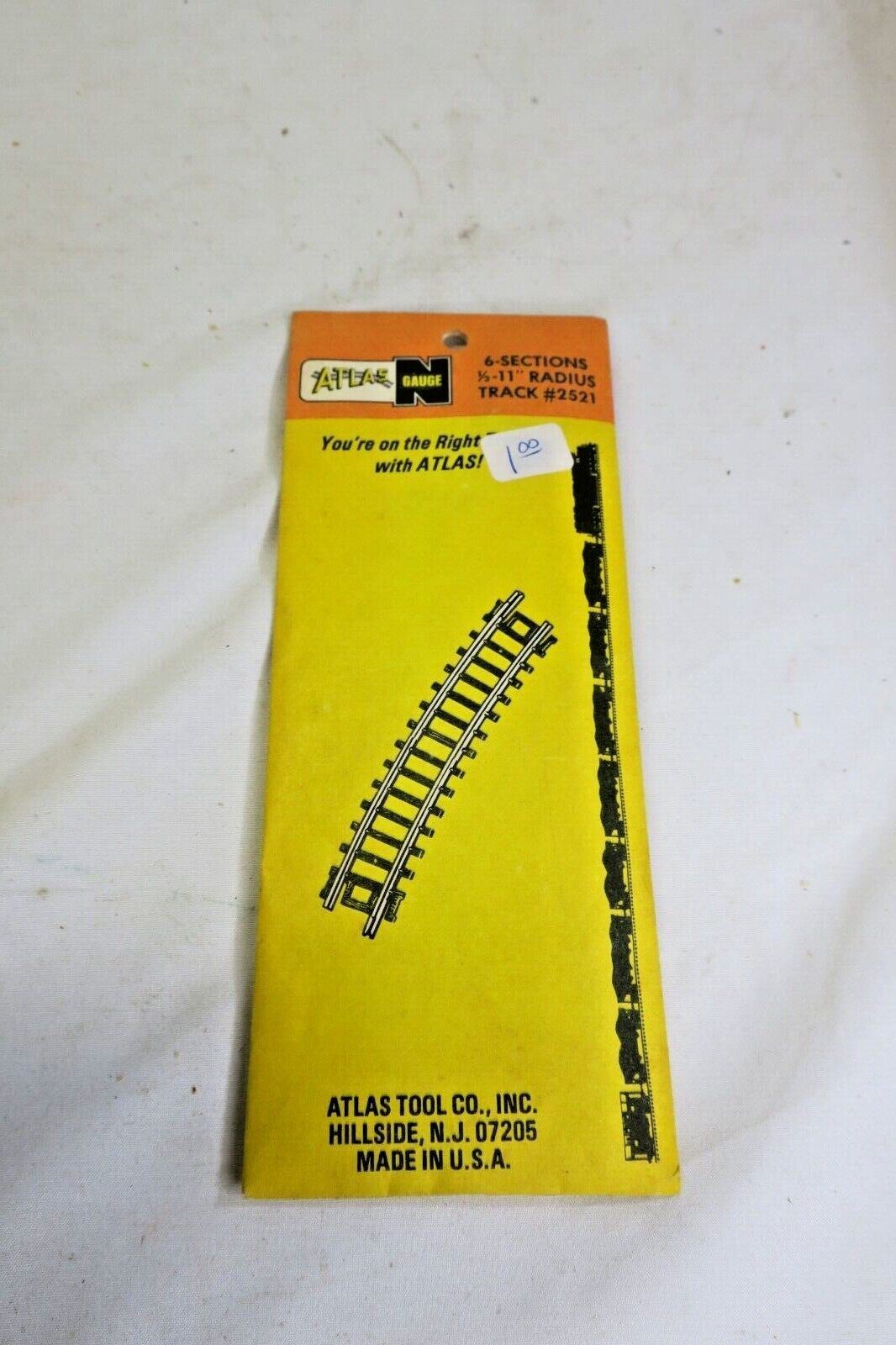 Atlas N guage 6- sectoions 1/2-11" radius Track 2521 - WISE GUYS HOBBIES LLC