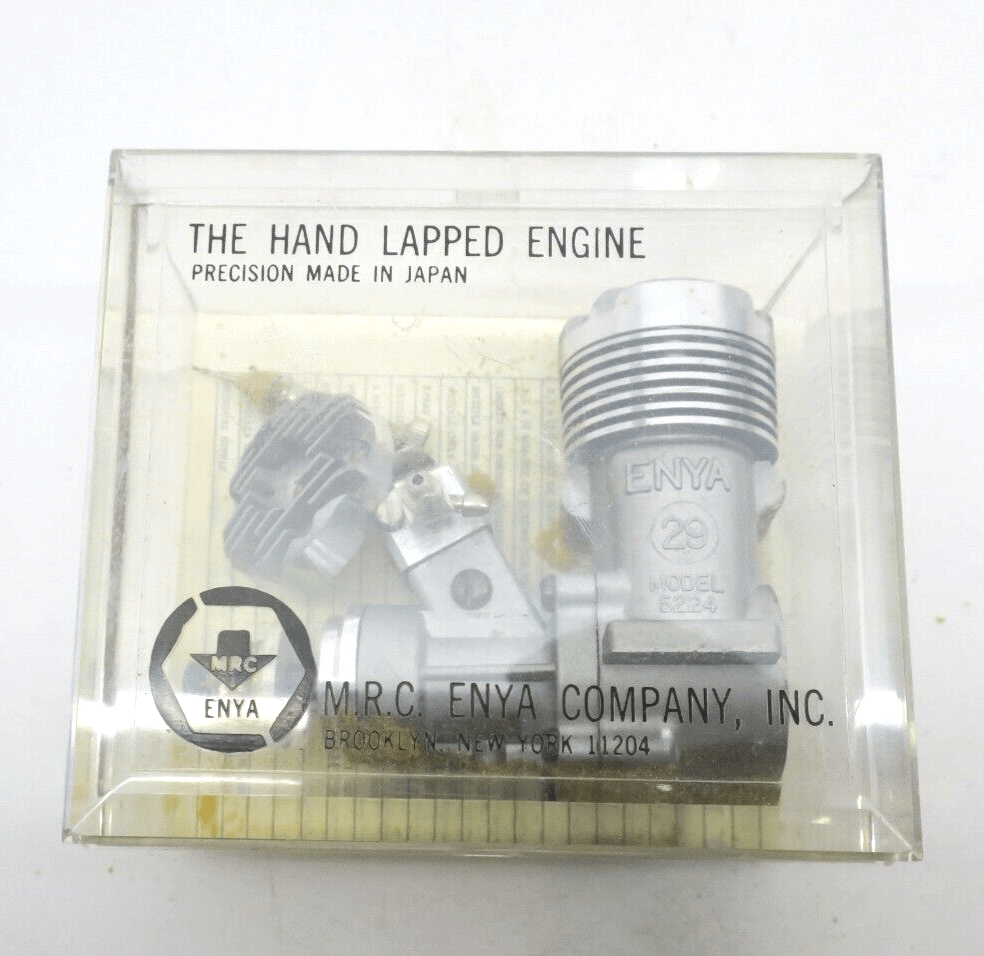 Enya 29 Nitro Model Airplane Engine 5224 with Extra Head - WISE GUYS HOBBIES LLC