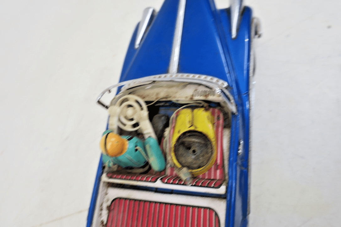 Vintage - Tin Battery Operated “Photoing on Car” Toy - Original Box - 1960's - WISE GUYS HOBBIES LLC