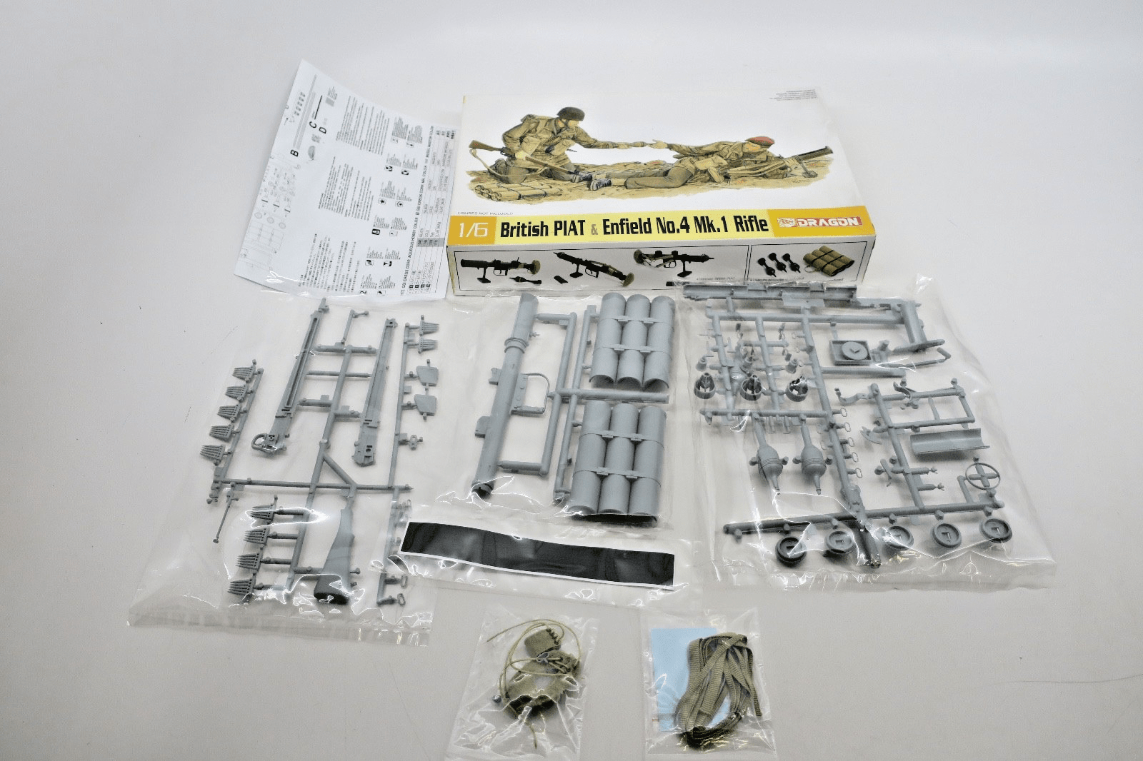 Dragon 1/6 British PIAT & Enfield No. 4 Mk. 1 Rifle Model Kit 75027 - WISE GUYS HOBBIES LLC