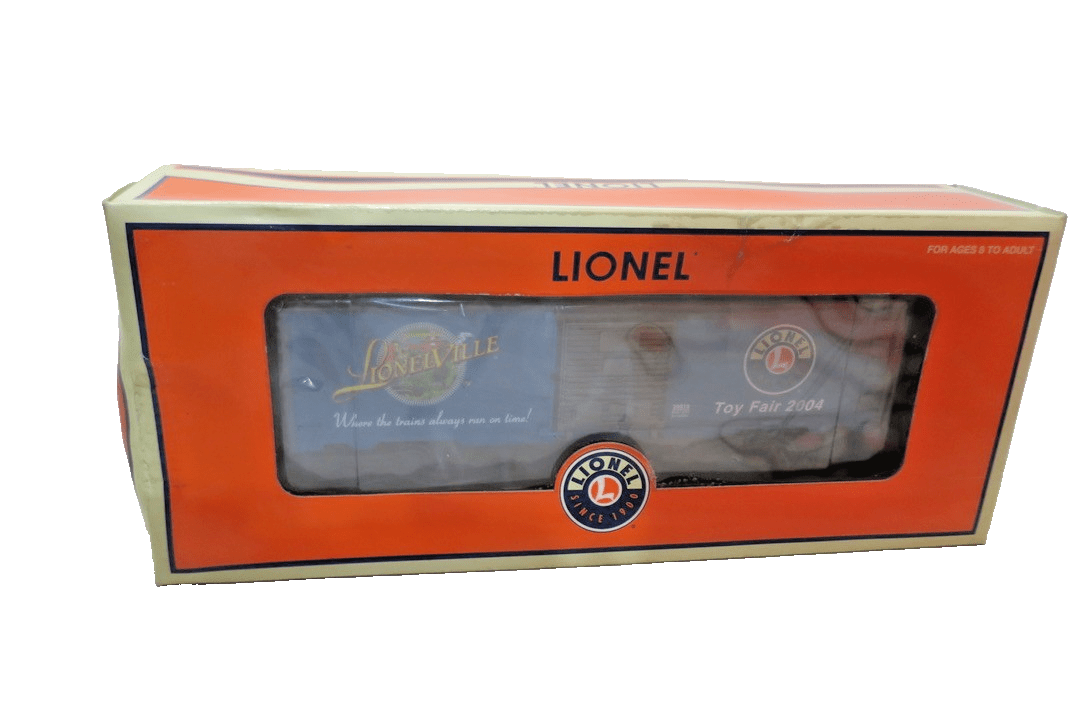 LIONEL O - GAUGE 6 - 29919 2004 TOY FAIR BOX CAR OPENING DOORS - WISE GUYS HOBBIES LLC