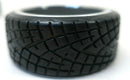 1/10 Scale On-Road 12 Spoke Chrome Rims V-Tread Hard Drift Tires RC Wheels 3mm