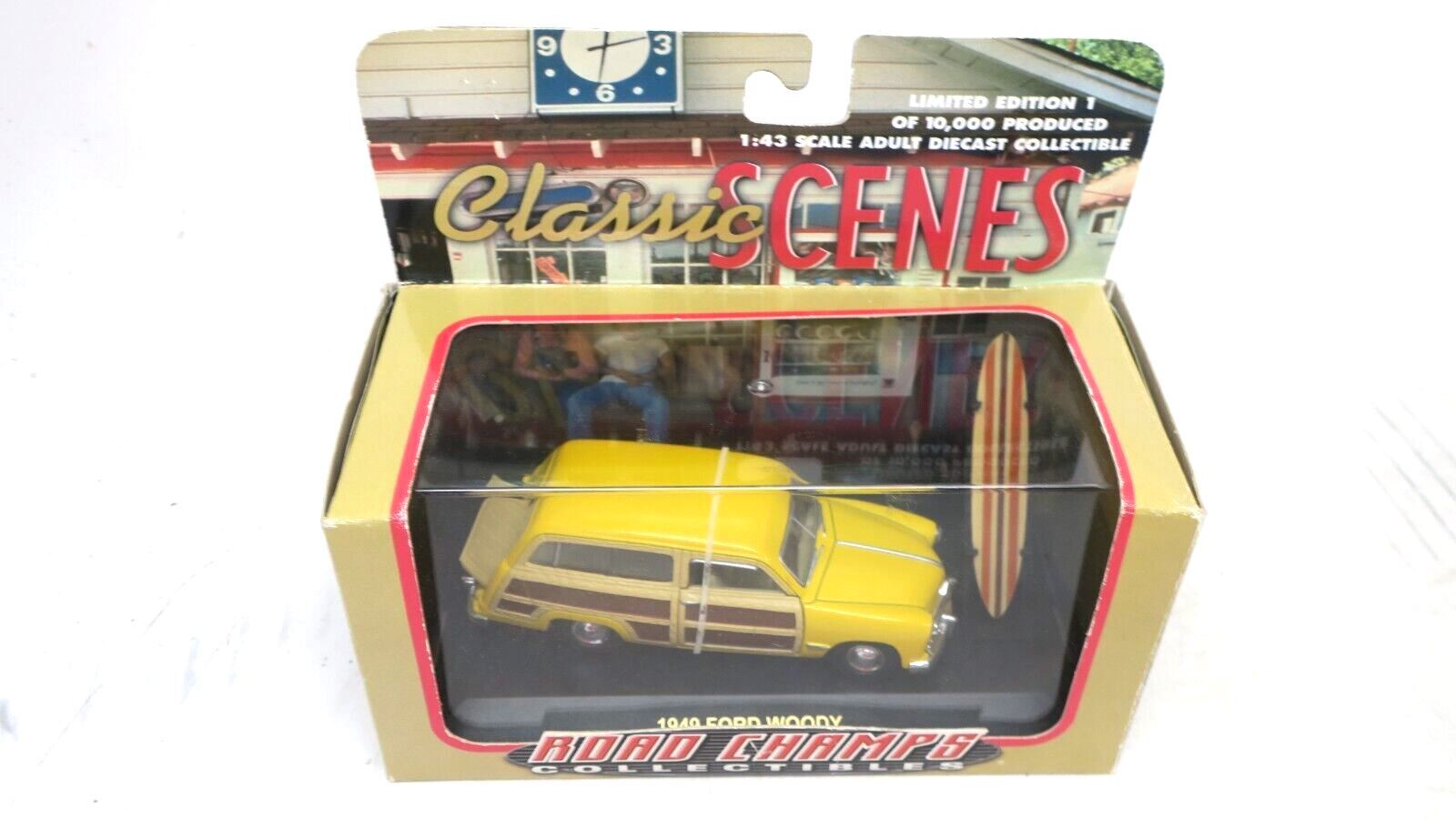 ROAD CHAMPS CLASSIC SCENES 1949 FORD WOODIE 1:43 DIECAST CAR - WISE GUYS HOBBIES LLC