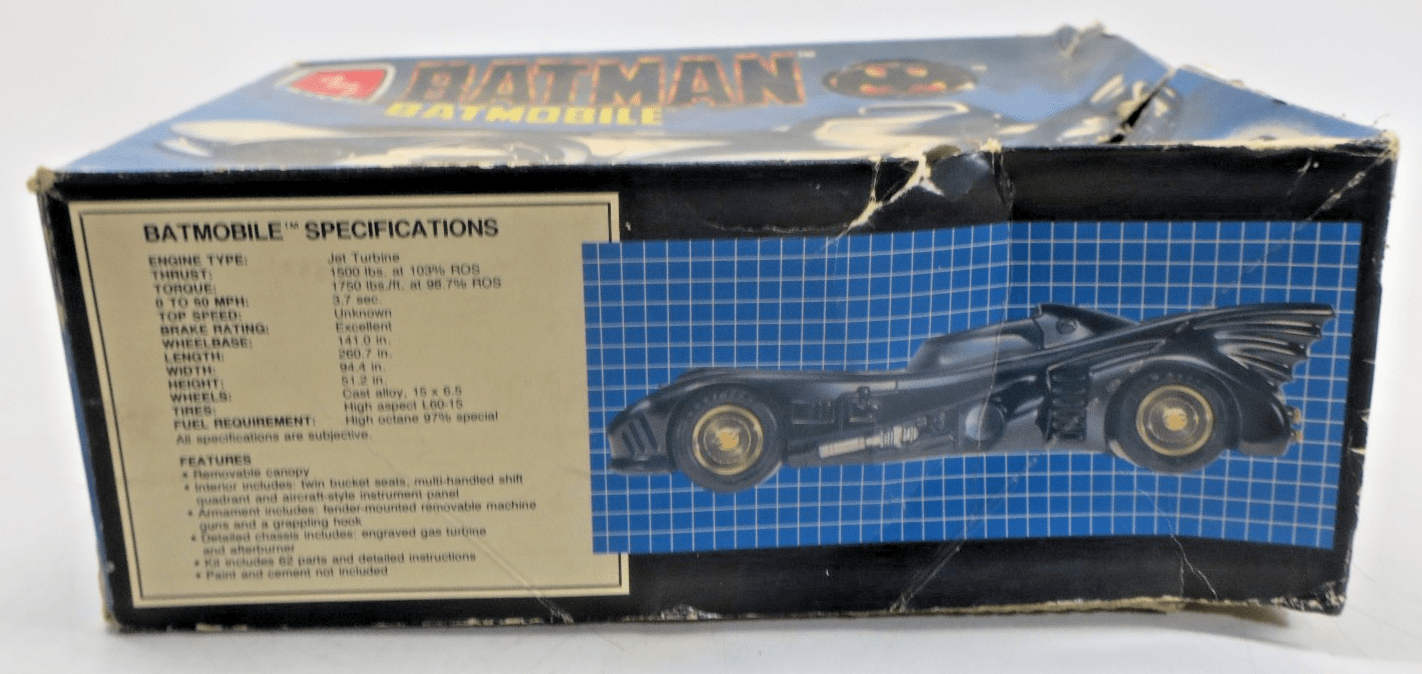 AMT 1/25 6877 Batman Batmobile Model Kit STARTED - WISE GUYS HOBBIES LLC
