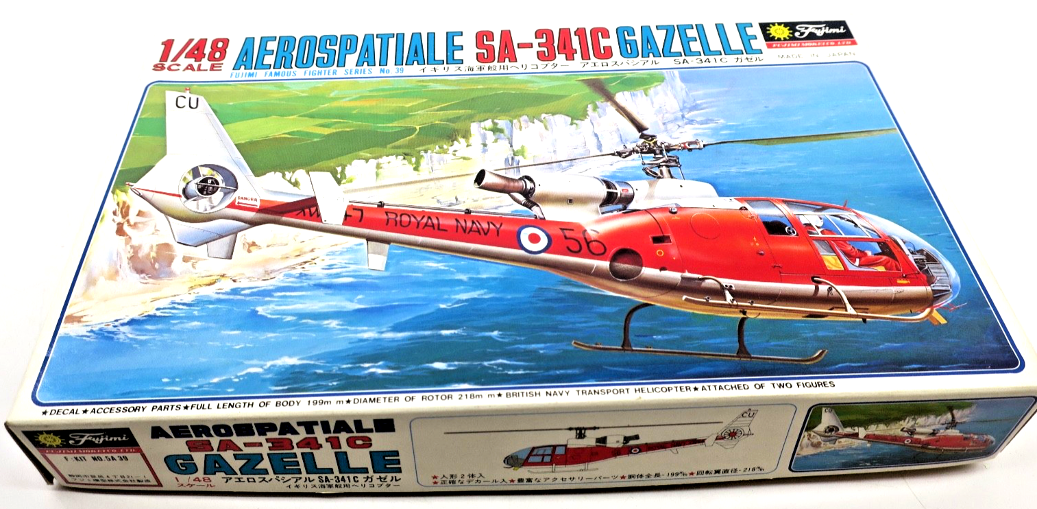 Fujimi 1/48 Aerospatiale SA-341C Gazelle Model Kit - WISE GUYS HOBBIES LLC