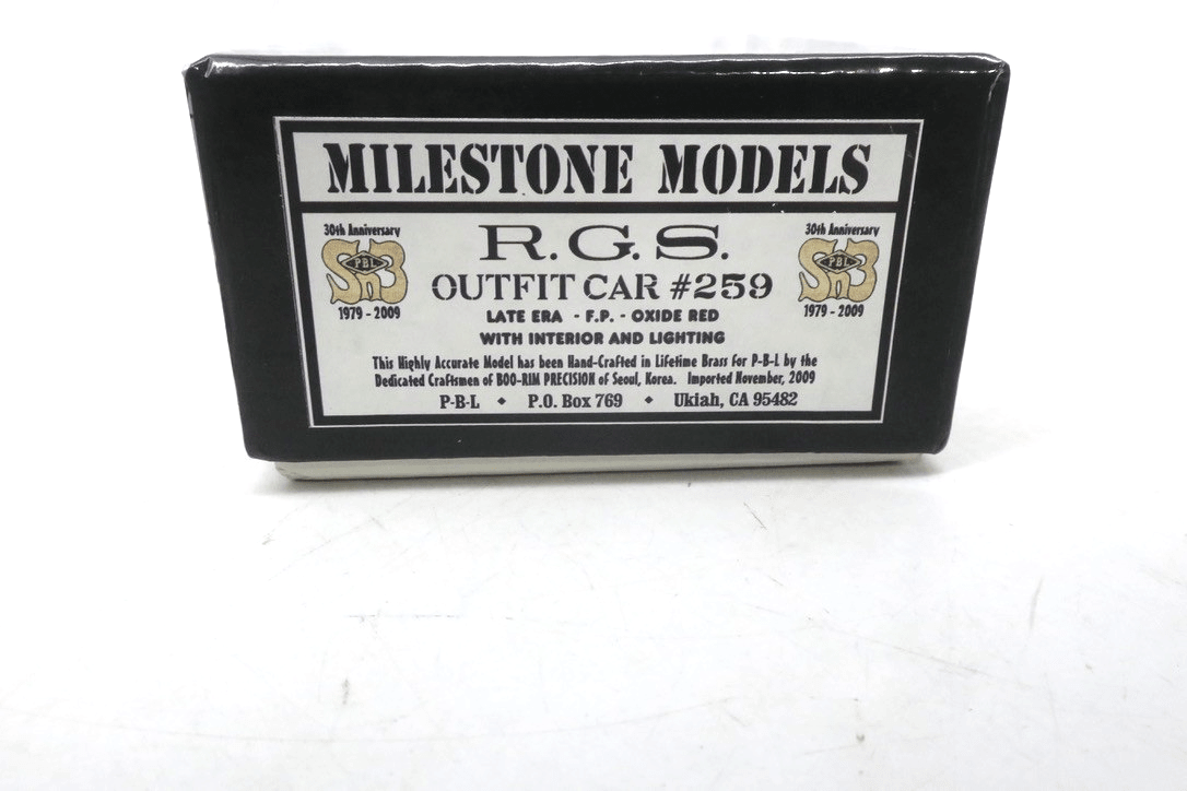 NEW! Sn3 PBL R.G.S. Outfit Car 271 Red Factory Painted W/ Interior and Lighting - WISE GUYS HOBBIES LLC