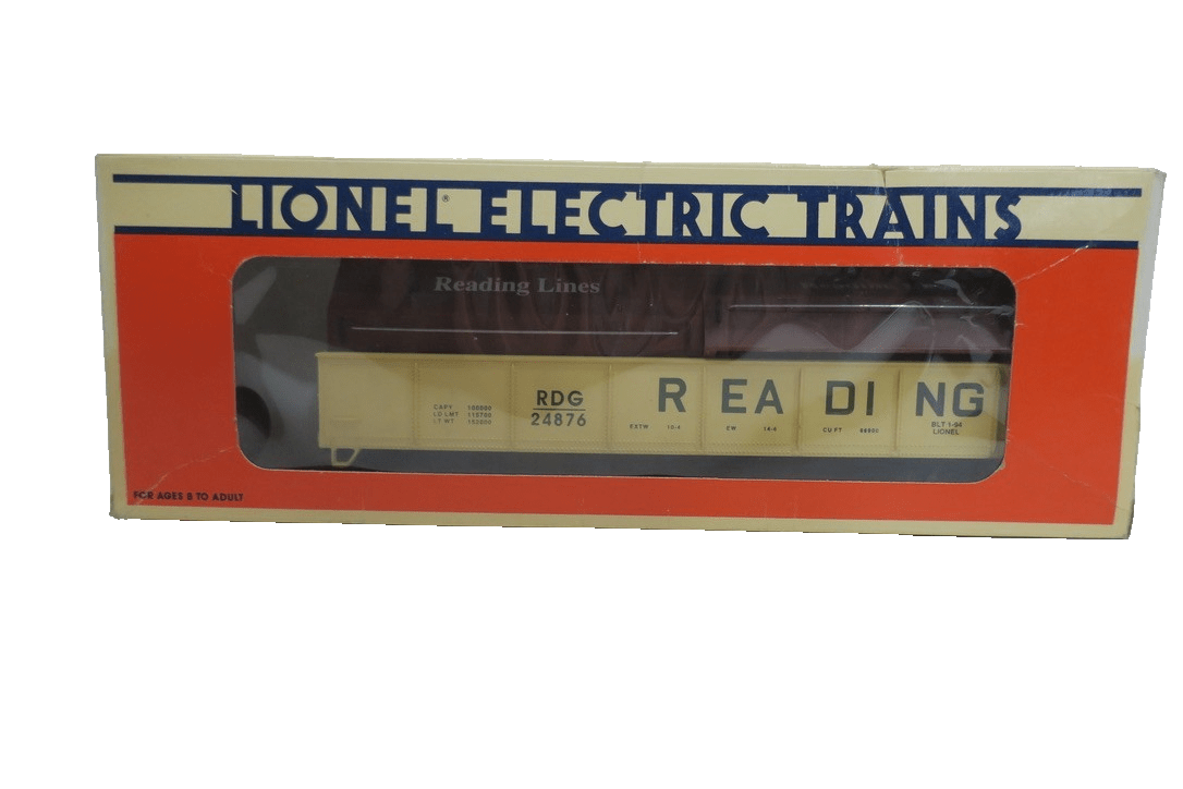 Lionel O Scale Reading Lines RDG Gondola w/ Coil Covers Item 6 - 17405 - WISE GUYS HOBBIES LLC