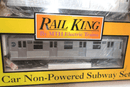 MTH RailKing 30 - 2163 MTA Non - Powered 2 - Car Subway Add On Set O New E New York - WISE GUYS HOBBIES LLC