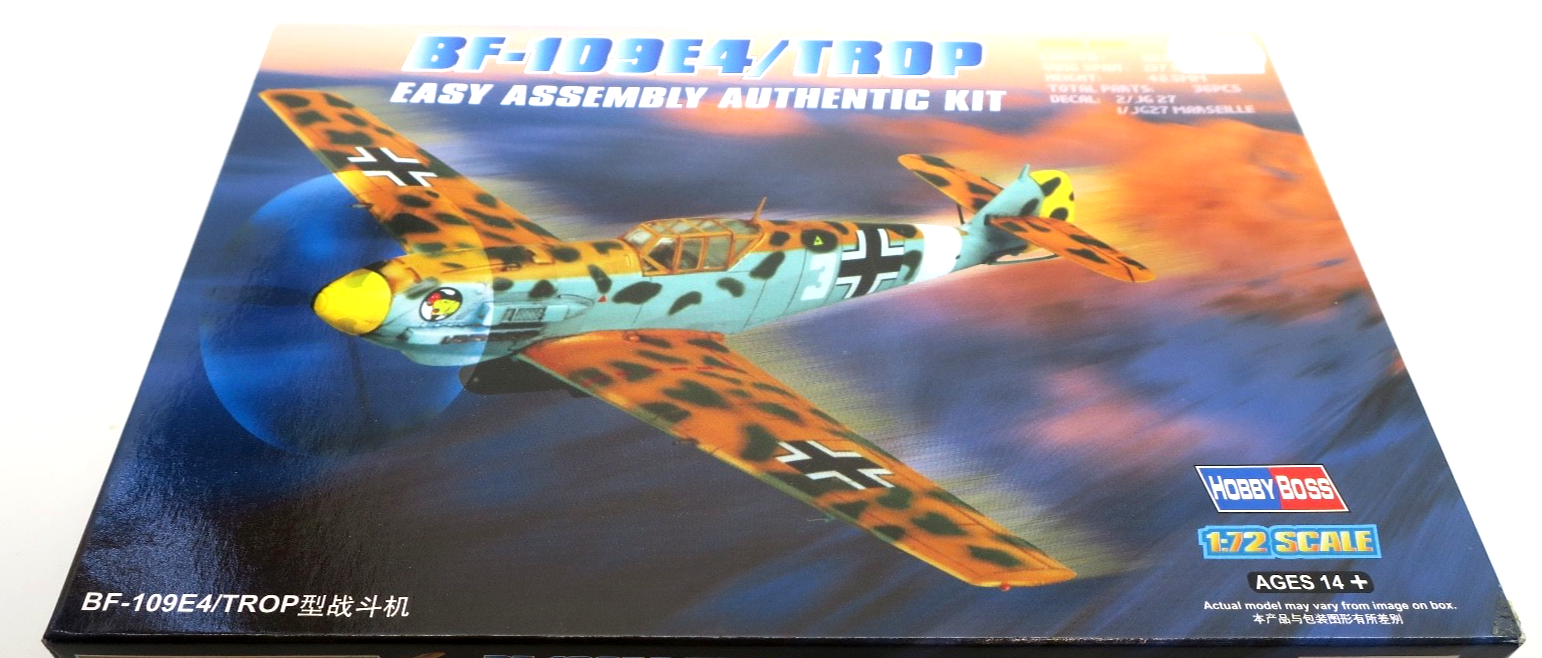 Hobby Boss 1/72 Bf - 109E4/Trop Model Kit - WISE GUYS HOBBIES LLC