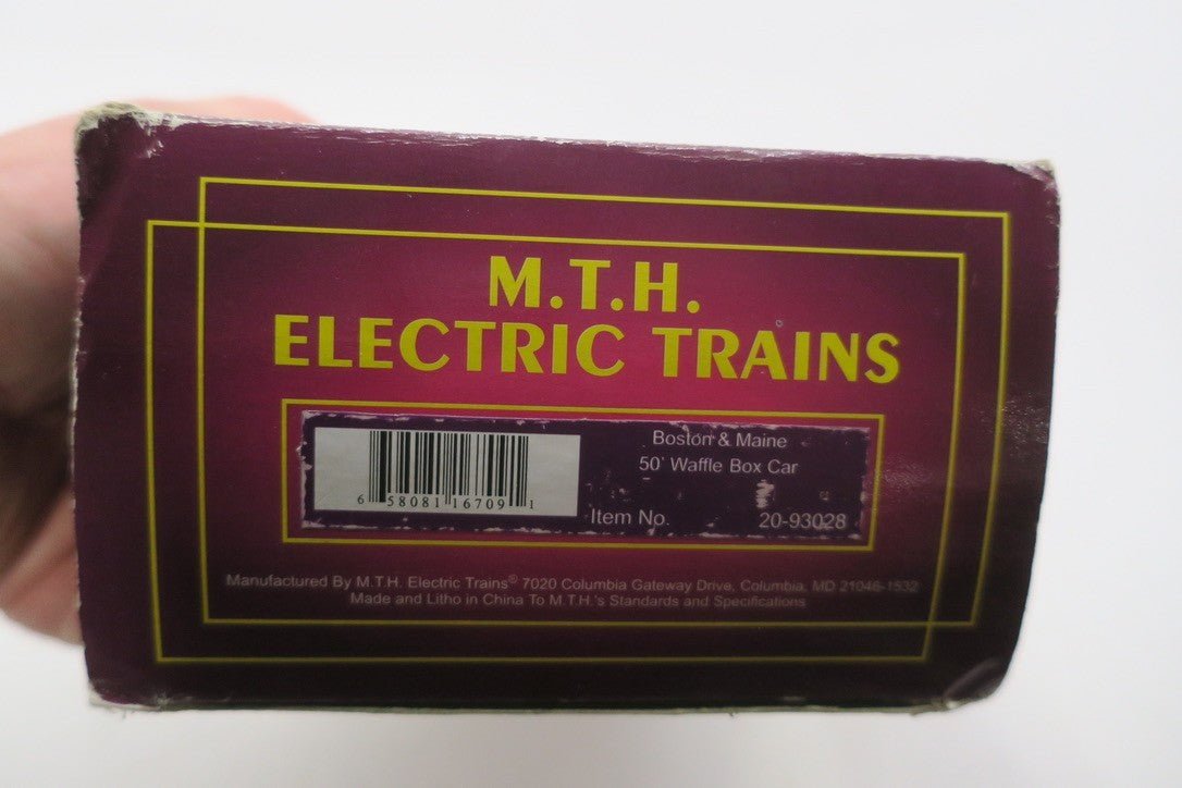 MTH 20-93028 Boston & Maine 50' Waffle Box Car NIB - WISE GUYS HOBBIES LLC