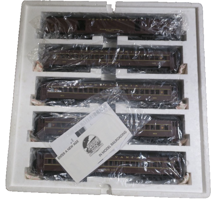 MTH 20-4023 Pennsylvania PRR 70' Madison heavyweight passenger 5-car set