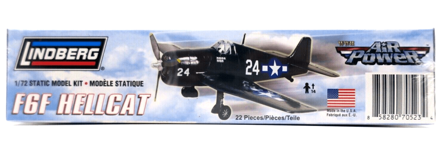 Lindberg Air Power 1/72 F6F Hellcat Model Kit No. 70523 - WISE GUYS HOBBIES LLC