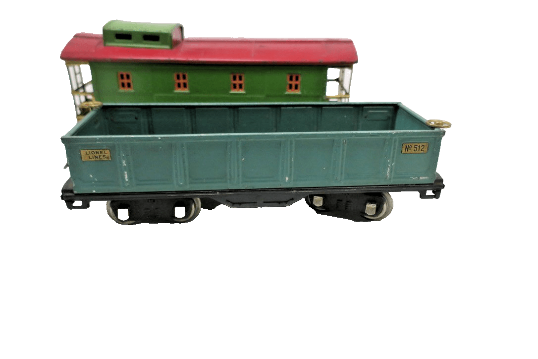 LIONEL PREWAR STANDARD GAUGE 8E OLIVE GREEN SET  353 FREIGHT SET - WISE GUYS HOBBIES LLC