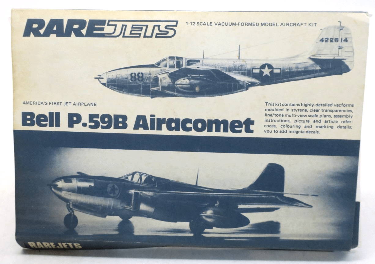 Rarejets 1/72 Bell P-59B Airacomet Vacuum-Formed Model Kit - WISE GUYS HOBBIES LLC