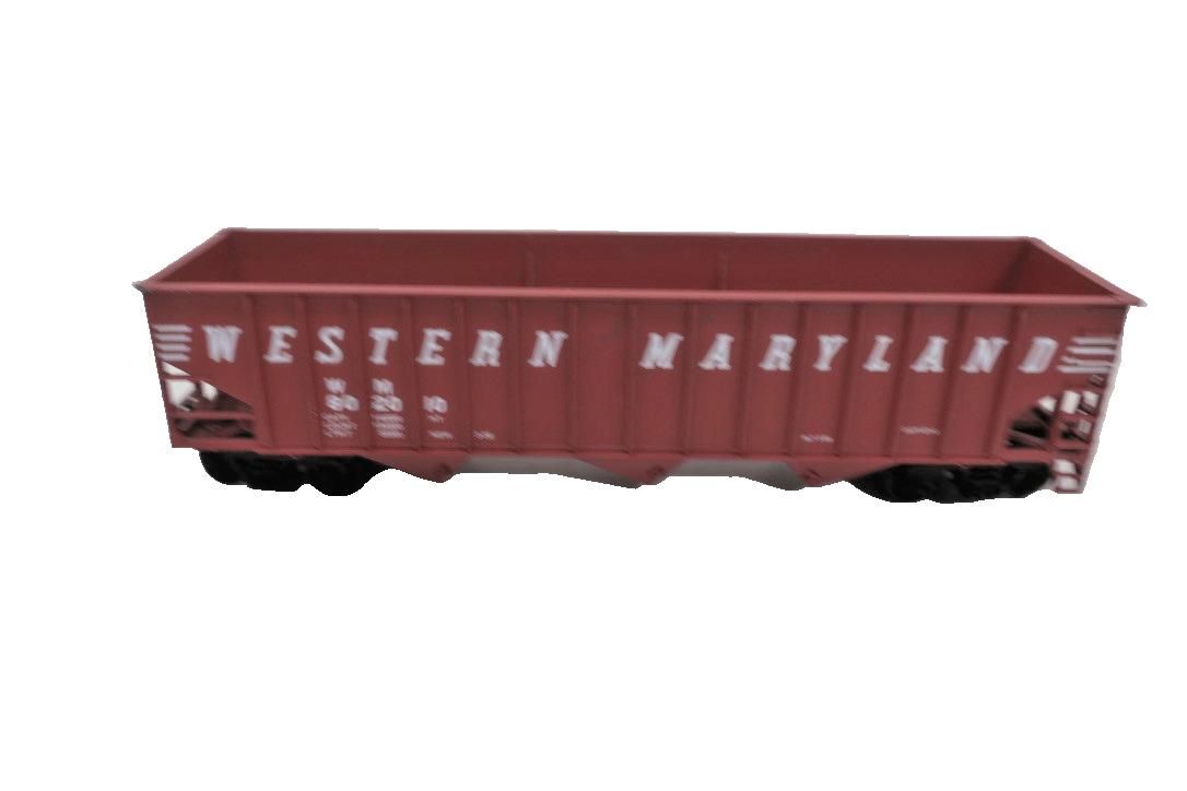 Weaver O Scale 2 Rail Three Bay Hopper Western Maryland 802021 - WISE GUYS HOBBIES LLC