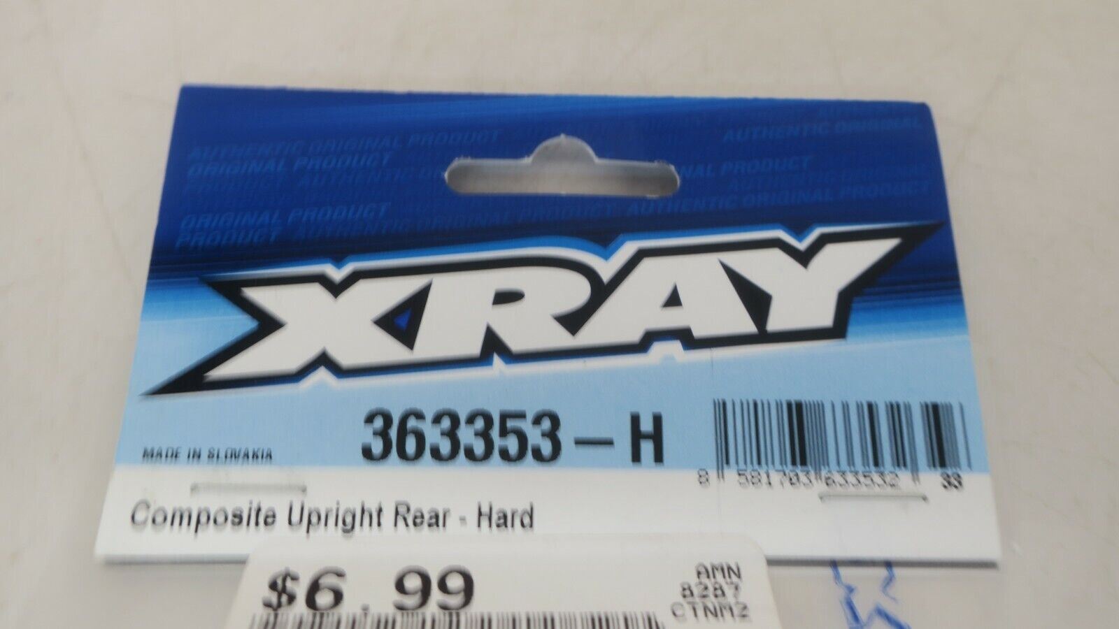 XRAY 363353-H XRAY COMPOSITE UPRIGHT REAR - HARD - WISE GUYS HOBBIES LLC