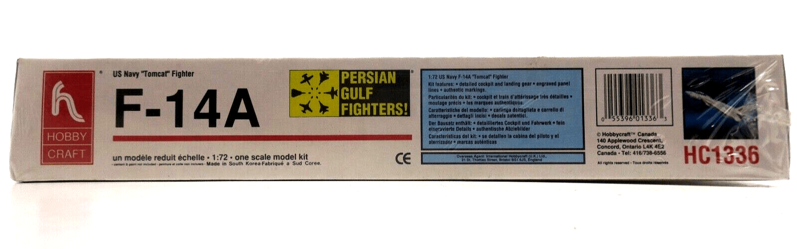 Hobbycraft 1/72 F-14A Fighter Model Kit 1336 - WISE GUYS HOBBIES LLC