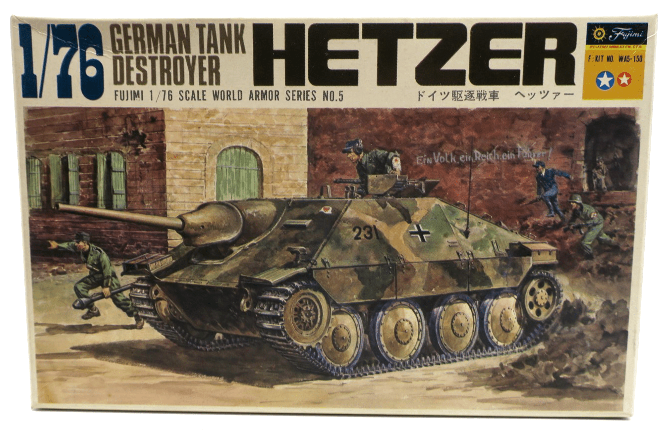 Fujimi 1/76 German Tank Destroyer Hetzer Model Kit 5 - WISE GUYS HOBBIES LLC