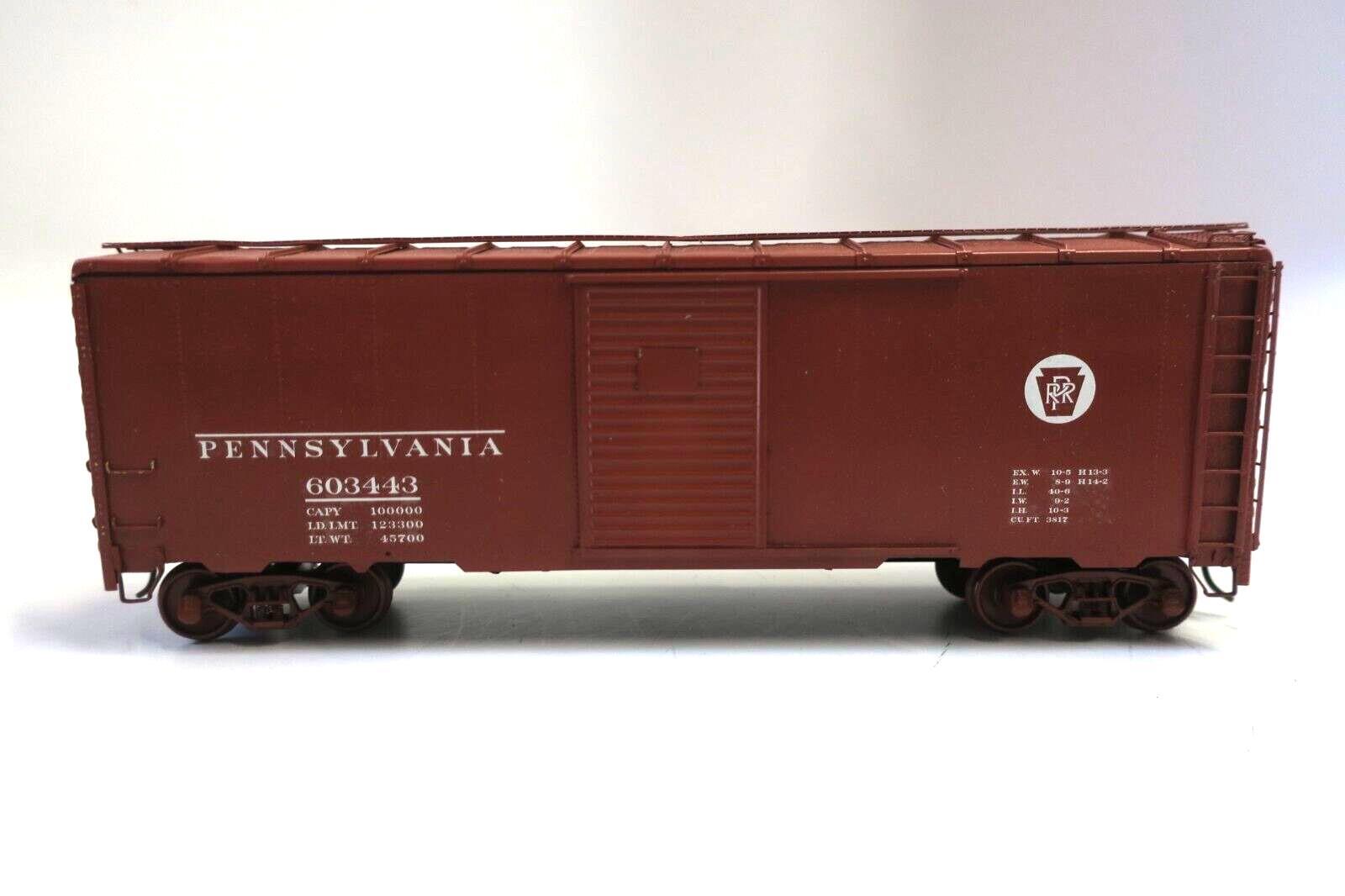 PENNSYLVANIA RAILROAD O SCALE SCRATCH BUILD 2R BOXCAR WITH DETAIL - WISE GUYS HOBBIES LLC