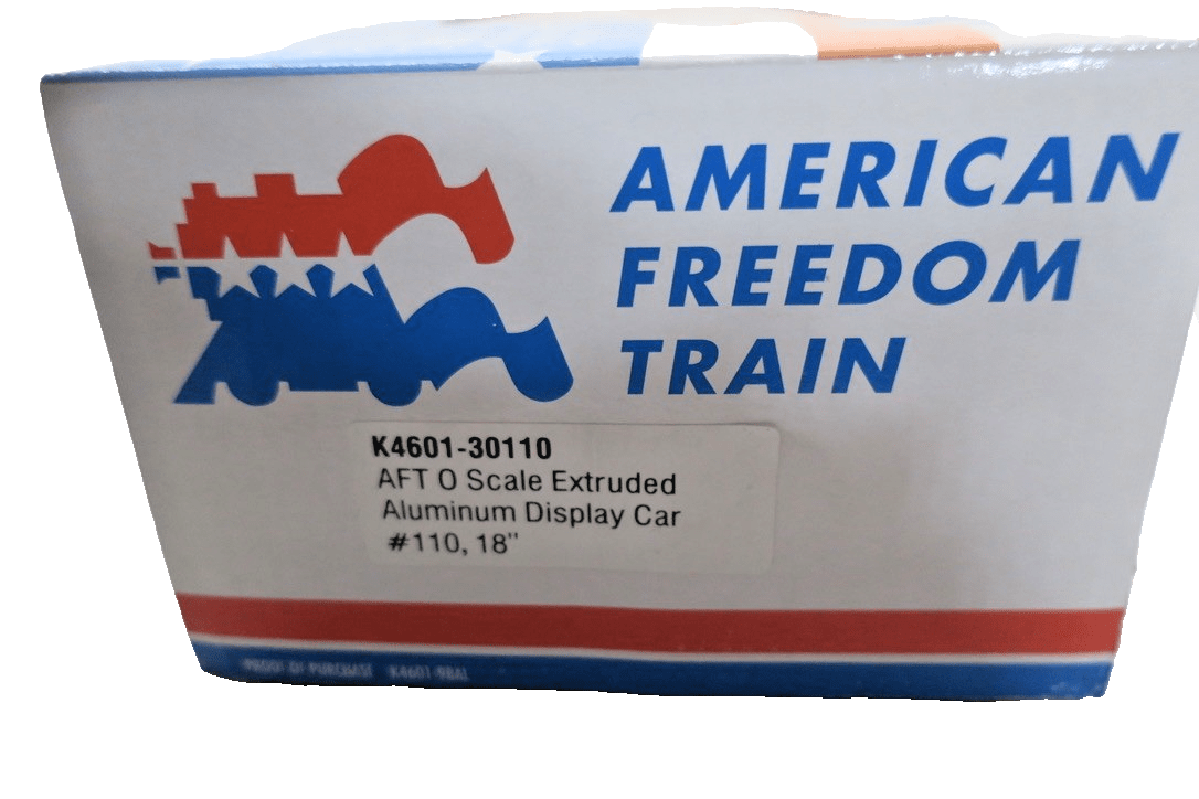 K - Line k4601 - 30110 O American Freedom Train 18" Aluminum Display Car 110 - NIB - WISE GUYS HOBBIES LLC