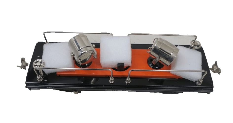 MTH Standard Gauge Tinplate Harley Davidson 200 Series Searchlight Car 10-2163 - WISE GUYS HOBBIES LLC