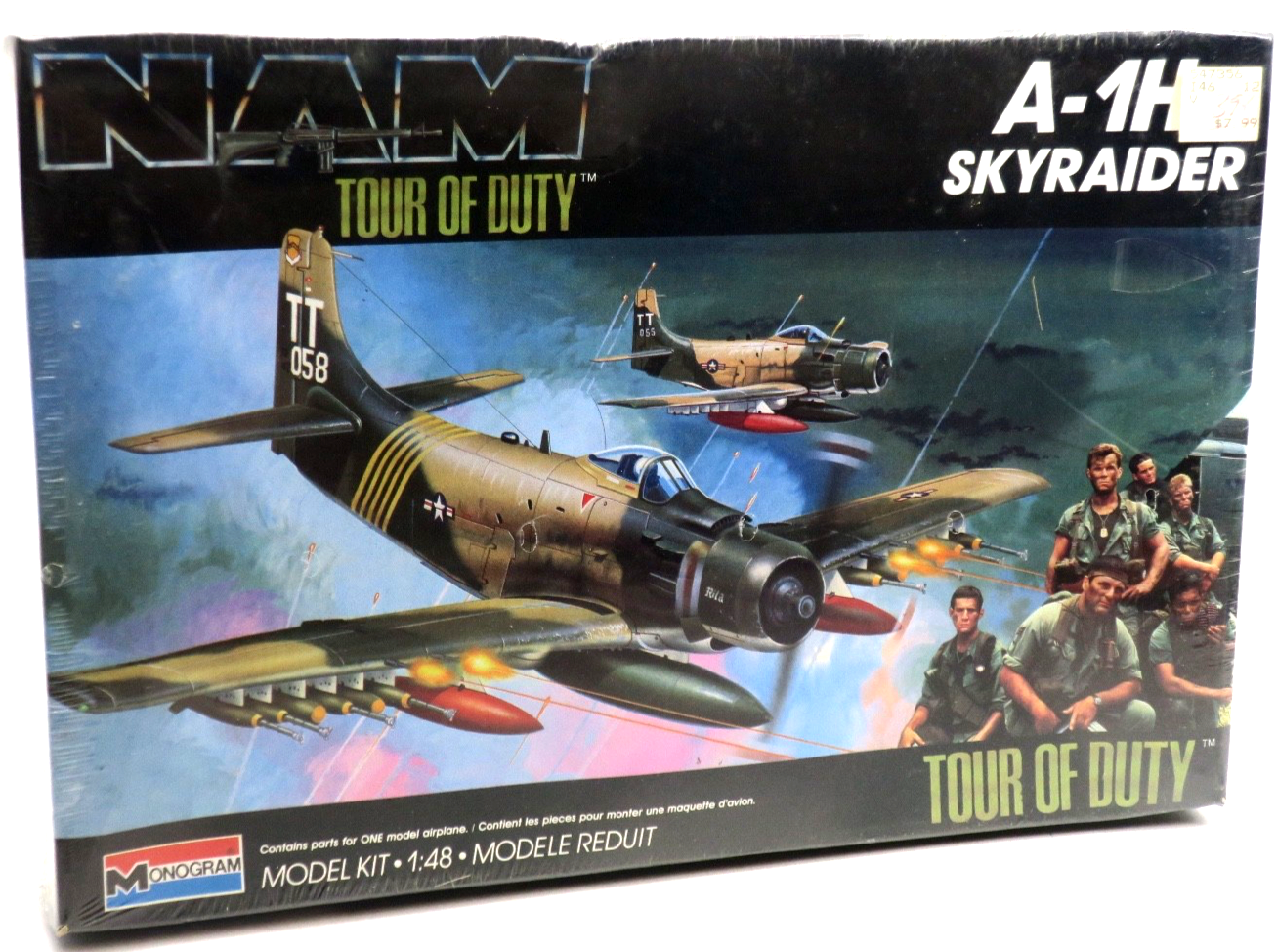 Monogram Vietnam Tour of Duty 1/48 A-1H Skyraider Model Kit - WISE GUYS HOBBIES LLC