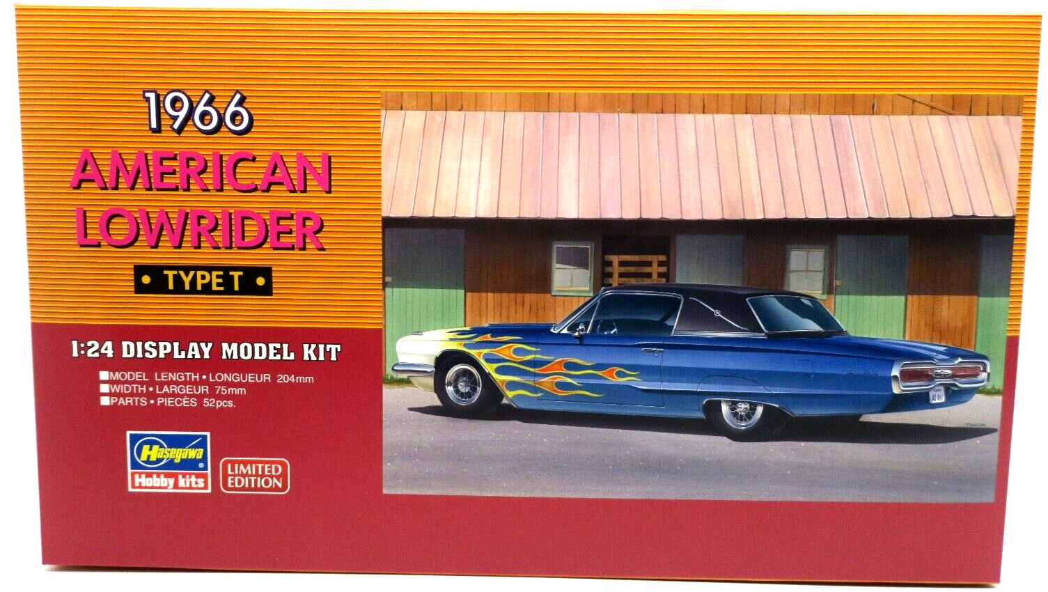 Hasegawa 1/24 1966 American Lowrider Type T Model Kit 20379 - WISE GUYS HOBBIES LLC