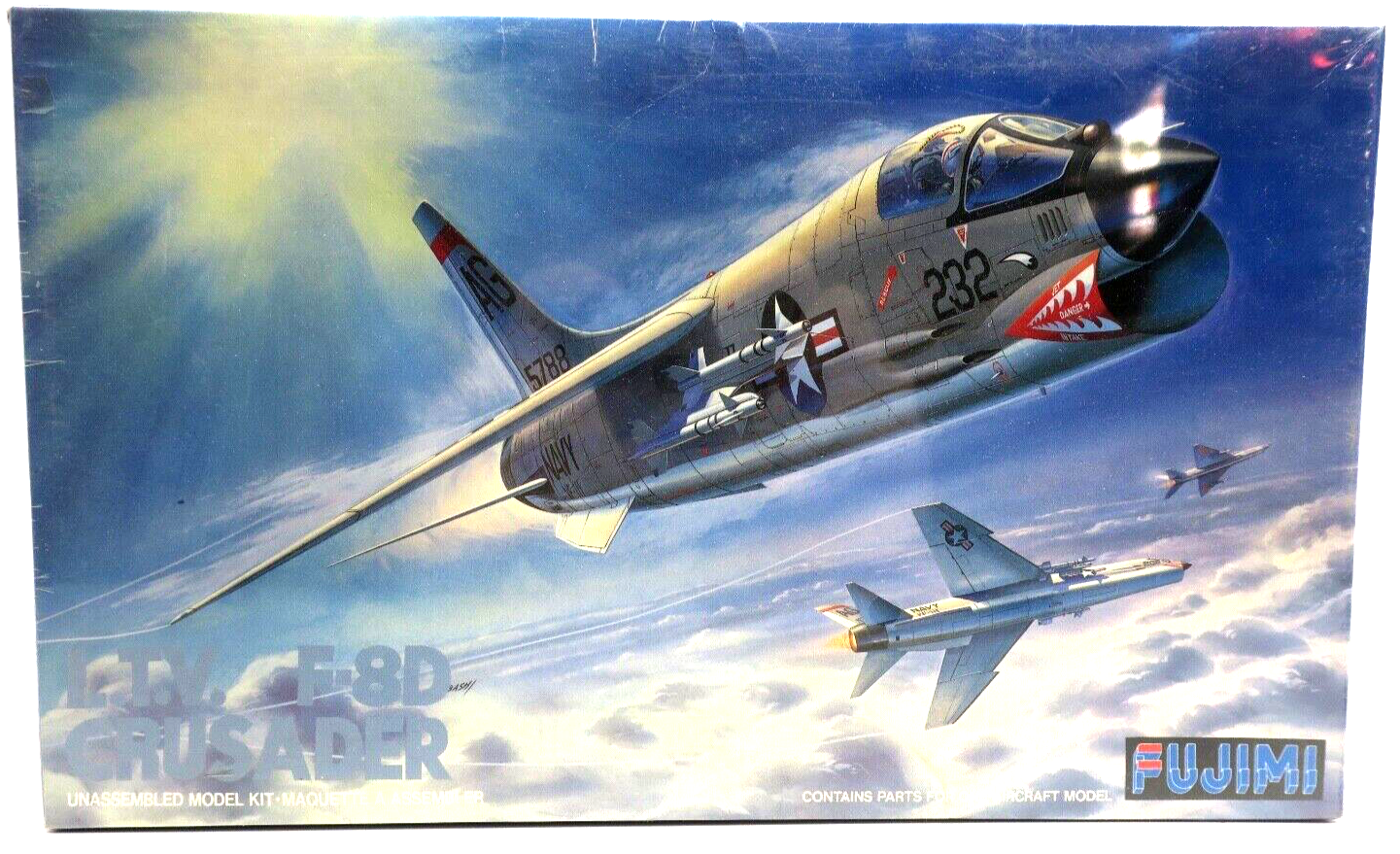 Fujimi 1/72 LTV F-8D Crusader Model Kit - WISE GUYS HOBBIES LLC