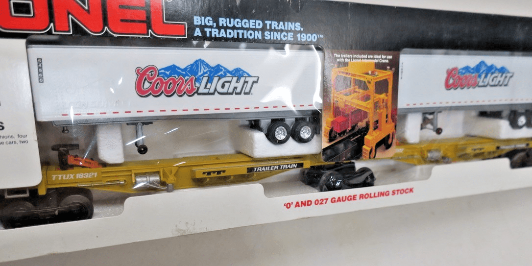 LIONEL COORS LIGHT BEER T.T.U.X. FLATCAR SET - WISE GUYS HOBBIES LLC