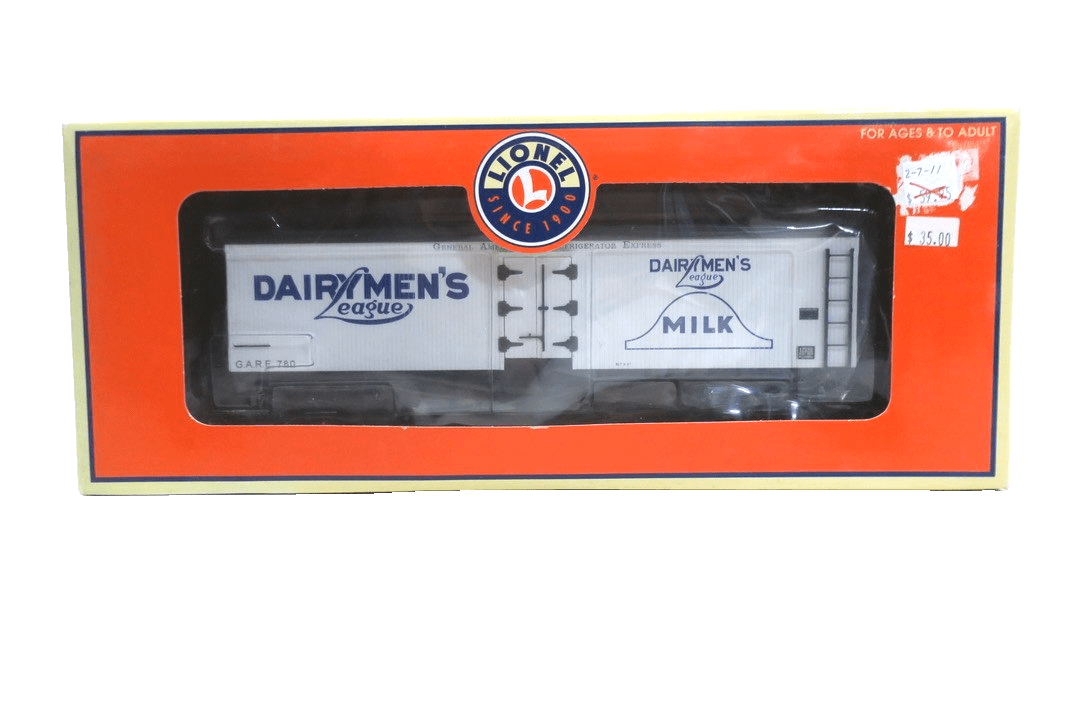 Lionel 6 - 17370 Dairymen's League O Scale Milk Reefer Car 780 W Original Box New - WISE GUYS HOBBIES LLC