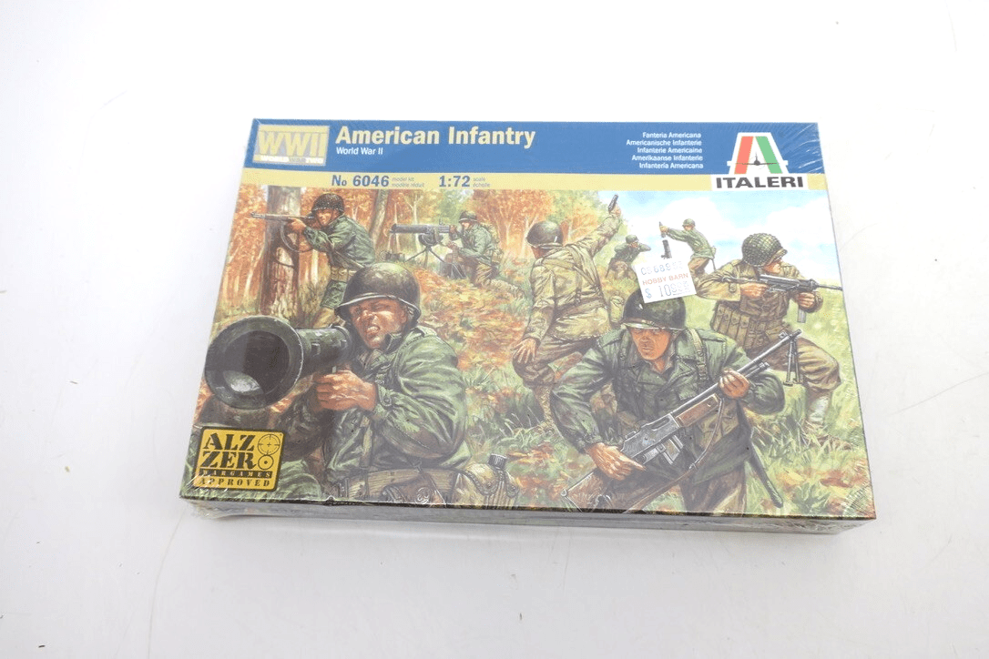 Italeri Model 6046 WWII American Infantry Figures 1:72 New and Sealed - WISE GUYS HOBBIES LLC