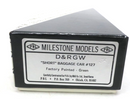 Sn3 Brass PBL Milestone Models D&RGW Short baggage car