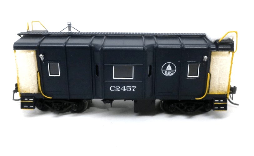 HO Brass Overland 4205.1 Baltimore & Ohio I-12 Modernized Caboose C2457 (Blue) - WISE GUYS HOBBIES LLC