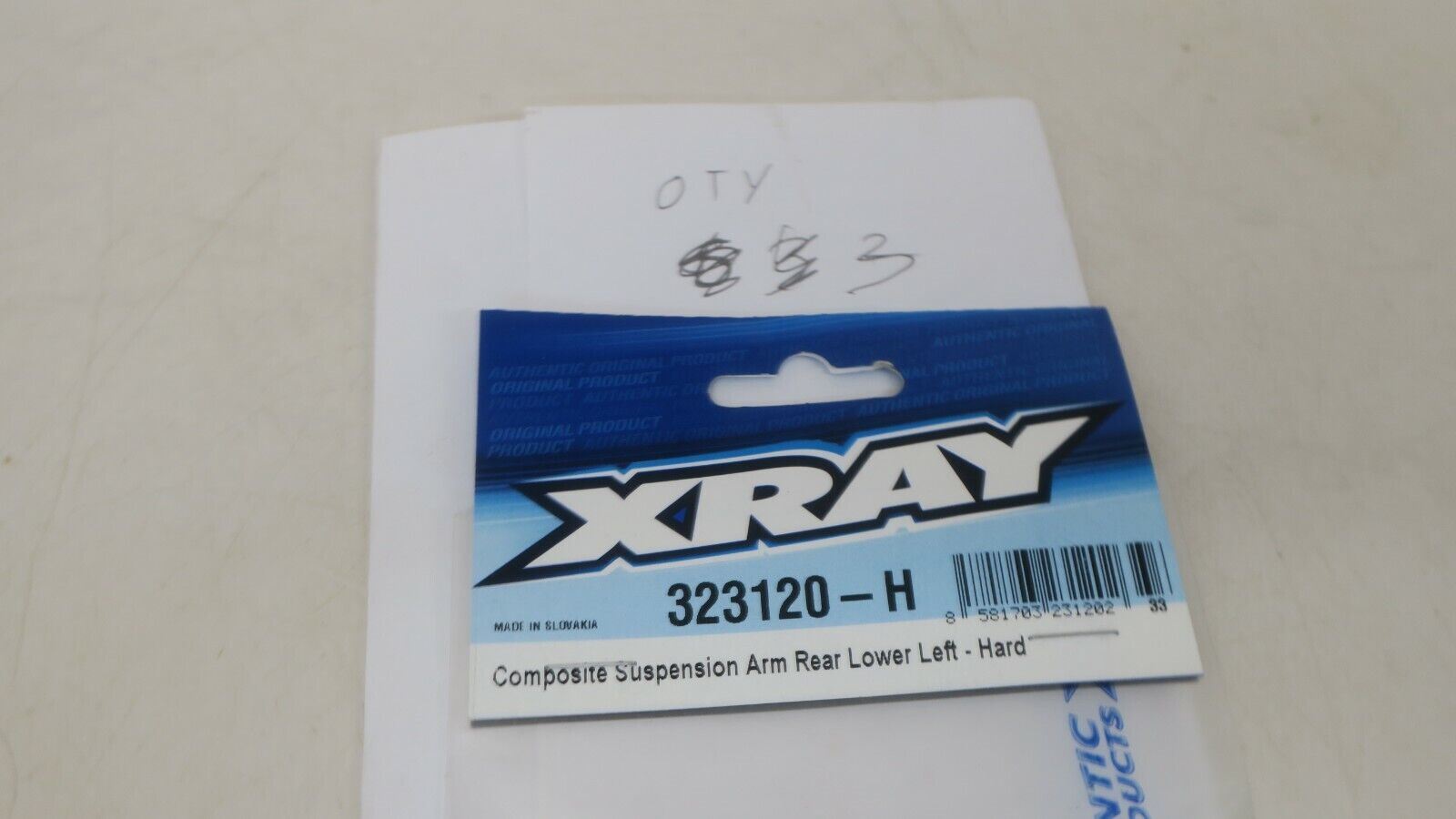 XRAY XB2C 2019 REAR SUSPENSION ARMS (HARD) L&AMP;R 323120-H - WISE GUYS HOBBIES LLC