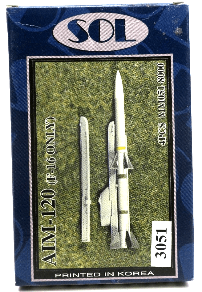 SOL 1/48 AIM - 120 (F - 16 ONLY) 4 PCS Resin Kit 3051 - WISE GUYS HOBBIES LLC