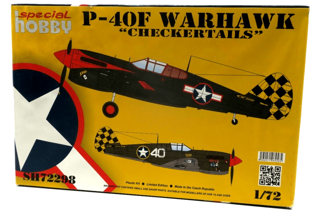 Special Hobby 1/72 P - 40F Warhawk Checkertails Model Kit SH72298 - WISE GUYS HOBBIES LLC