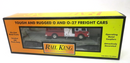 MTH Rail King Flat Transport Flat Bed With FIRE TRUCK CUSTOM 30- 7680