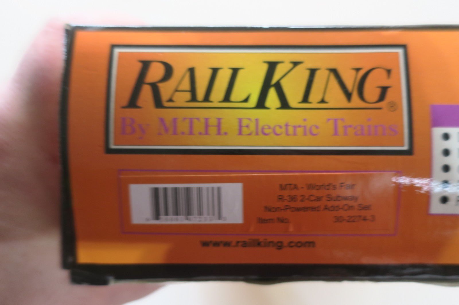 MTH NEW IN BOX 30 - 2274 - 3 NON - POWERED 2 CAR R - 36 SUBWAY SET - MTA WORLD FAIR SET - WISE GUYS HOBBIES LLC